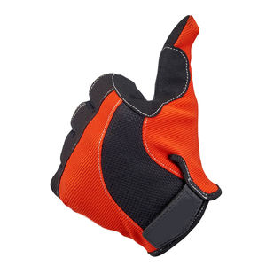 Guantes de Motocicleta Unisex Rojos y Negros, Transpirables, con Pantalla Táctil, Dedos Completos, Palma de Cuero Reforzada, Agarre Ligero y Elástico - Product Image 6
