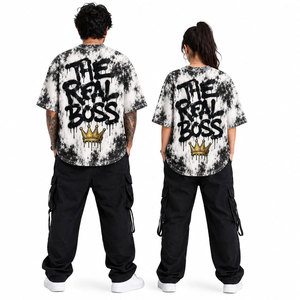 เสื้อยืดคอตตอนแท้ 100% ทรงโอเวอร์ไซส์ ทรงบ็อกซี่ ใส่ได้ทั้งผู้ชายและผู้หญิง สไตล์สตรีทแวร์ พิมพ์โลโก้ตามสั่ง รับผลิตแบบ OEM ODM ขายส่ง - Product Image 5
