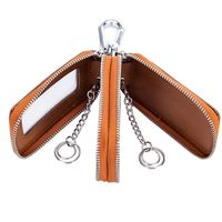 Llaveros de Cuero Genuino de Primera Calidad, Impermeables, de 7 Pulgadas, con Logotipo Personalizado, Nombre de Empresa, Marca Metálica