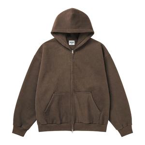 Sweat-shirt polaire personnalisé épais à fermeture éclair intégrale, coupe oversize, uni, vierge, pour hommes et femmes, vêtements d'hiver, fabricant en gros - Product Image 1