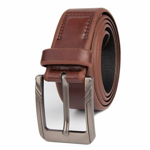Ceinture en cuir de vachette de haute qualité avec boucle à ardillon imprimée pour homme, ceinture décontractée vintage écologique, ceinture de travail multicolore - Product Image 4