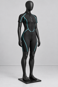 Combinaison de plongée courte en néoprène 3 mm, intégrale, pour la plongée avec tuba, la plongée, le surf, fermeture éclair au dos, étanche pour les sports nautiques - Product Image 4