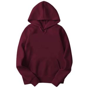 Manufacturer Cotton Mens Heavyweight Blank Hoodie Blank Hoodie Bulk Plain Hoodie Supplier Custom OEM - Product Image 1