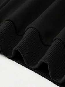 Streetwear Women Hoodies Black Pink Bow Cross <b>Back</b> Graphic Oversized Cotton Fleece <b>Drop</b> Shoulder Autumn Winter Bulk Manufacturer - Product Image 3