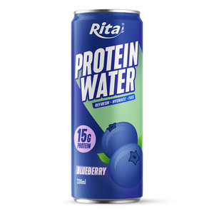 Boisson protéinée aux myrtilles en conserve Rita 330ml, prête à boire, fournisseur en gros, usine, OEM, ODM, marque privée - Product Image 1