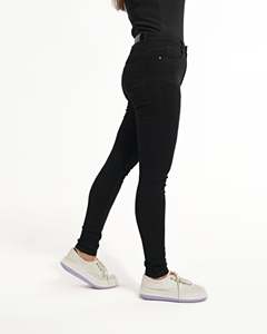 Jeans de Mezclilla de Corte Relajado Hechos en Pakistán para Mujer, Pantalones de Mezclilla Negros Clásicos y Elegantes de Cintura Alta, Ideales para Ropa Urbana - Product Image 4