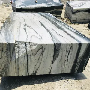 Losa de Mármol Blanco Panda, Piedra Natural de Alta Gama con Vetas Negras y Grises Oscuros, Diseño Moderno y Duradero para Decoración de Pisos de Sala de Estar - Product Image 5