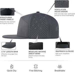 Classic <b>Flat</b> Peak Snapback <b>Caps</b> For <b>Men</b> Women Premium Cotton Snapback <b>Caps</b> Adjustable Fit OEM <b>Flat</b> Bill Snapback <b>Caps</b> Wholesale - Product Image 5