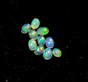 Natural Ethiopian Opal Cabochon Lot Small Size Cabochon 0.50 To 1 Carat Size Genuine <b>Fire</b> Opal Jewelry making <b>Stone</b> - Product Image 2