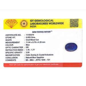 Loose 4.75 Carat Royal Blue Emerald Cut Sapphire Gemstone for Fine Jewelry - Product Image 4