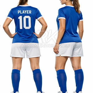Uniformes de Fútbol para Jóvenes y Adultos, Diseño Moderno, Transpirables, de Color Sólido, Uniformes de Fútbol Femeninos, Nuevo Diseño, Logotipo Personalizado - Product Image 2