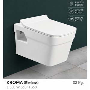 WC mural moderne écologique sans bride, carré, monobloc en porcelaine, réservoir encastré, chasse d'eau à siphon, siphon en P, espacement 380 mm - Product Image 4