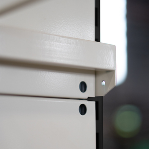 Étagères de supermarché métalliques perforées à revêtement poudré, légères, à usage unique - Acceptation OEM - Product Image 2