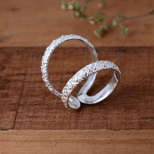 SHYAM JEWELRS Luxury 925 Sterling Silver Ribbed Splint <b>Ring</b> <b>Adjustable</b> Arthritis Joint Support Band - Product Image 2