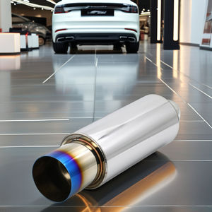 Спортивная гоночная выхлопная система из нержавеющей стали Silenciador HKS 2,5 ''прямой наконечник глушителя с титаном - Product Image 2