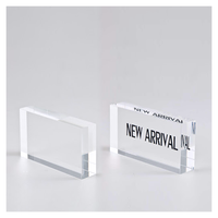 Bloc d'affichage en acrylique personnalisé, logo d'entreprise, présentoir de bureau, bloc en verre acrylique imprimé, décoration de bureau, salon professionnel
