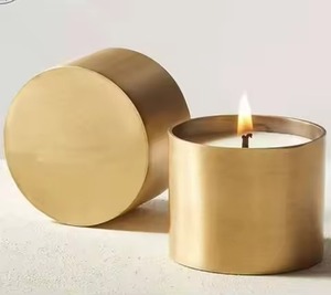 Pot à bougie en métal de luxe avec texture martelée pour bougie chauffe-plat et décoration de centre de table événementiel - Product Image 2