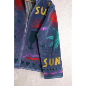 Indian Handmade <b>Velvet</b> Suzani <b>Jacket</b> Embroidery Boho Long Sleeve Designer <b>Women</b> Ethnic Outerwear - Product Image 2