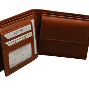 Men's Genuine Leather Bifold Wallet With <b>ID</b> Window And Multi-Card Slots Long Fold Style Daily Use - Product Image 6