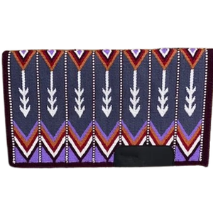 Couverture de selle western robuste en laine, tapis de selle pour cheval, fabrication OEM personnalisée, vente en gros, export - Product Image 1