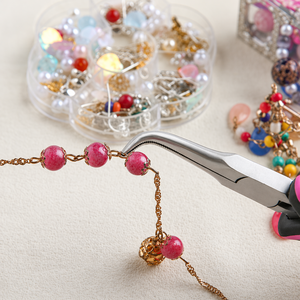 Precision Mini Bent Needle Nose Pliers Stainless Steel Serrated Jaw <b>Soft</b> Grip for Jewelry Making <b>Wire</b> Wrapping and Craft Use - Product Image 5