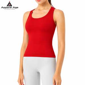 Hot Selling Custom Logo <b>Women's</b> Plus Size Yoga <b>Top</b> Loose Hollow Out Back Tanks <b>Vest</b> Sexy Sleeveless Workout Gym Sports Tank <b>Top</b> - Product Image 1