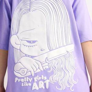 Camiseta Holgada de Cuello Redondo y Manga Corta para Mujer, Tendencia 2026, Estilo Veraniego, Camiseta Oversize para Mujer, Look Casual - Product Image 5