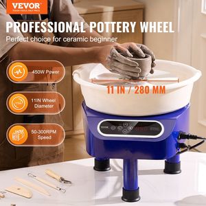Cerameria elettrica da 11 pollici 450W che forma una macchina a trazione diretta ruota in ceramica 3 gambe di supporto blu LCD Touch ceramica ceramica - Product Image 2