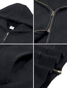 Ropa para Hombre, Nueva Llegada, Sudadera con Capucha Estampada y Forrada, Corte Regular, 100% Algodón, Color Liso, Invierno - Product Image 2