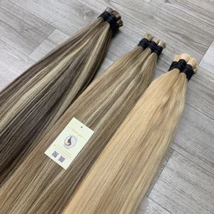 Cheveux humains vietnamiens en vrac cheveux non traités double tirage cuticule aligner V léger extensions de cheveux humains de l'usine - Product Image 3