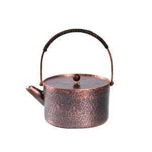 Skies Trader Polished Hammered Copper Teapot Ornate Brass Handle Stovetop Water Kettle Serving Pitcher Middle Eastern Design - Product Image 5