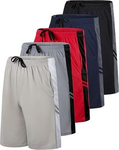Shorts de basketball pour hommes, séchage rapide, vêtements de sport athlétiques, shorts de basketball en mesh premium, vêtements de sport performants - Product Image 1