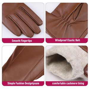 Nouveauté : Gants en cuir élégants et décontractés de haute qualité, en cuir véritable, best-seller - Product Image 4