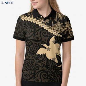 SPOFIT Men's Black Gold Tropical <b>Paisley</b> Print Short Sleeve Polo <b>Shirt</b> Casual Breathable Woven Design - Product Image 2
