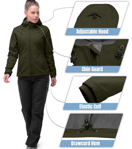 New Stylish Wear Women's Softshell Jacket With Customizable Adult Sizing Smooth Inner Fleece <b>Material</b> Women's Softshell Jacket - Product Image 6