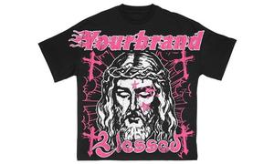 Summer Cotton Acid Washed Streetwear <b>Shorts</b> <b>and</b> <b>t</b> <b>Shirts</b> Set Hemming Customized Digital Printing Patterns <b>T</b>-<b>shirts</b> Set for <b>Men</b> - Product Image 4