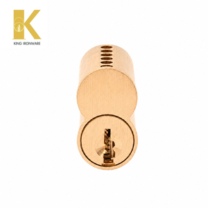 Cilindro de núcleo intercambiable de formato pequeño con múltiples opciones de ranura para llave, latón satinado, 6 pines, ranura tipo M para seguridad en edificios comerciales - Product Image 3