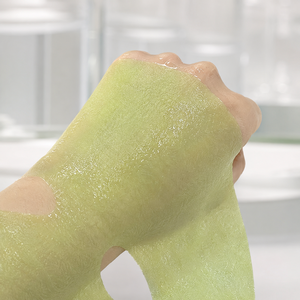 <span class=keywords><strong>Masque</strong></span> facial en <span class=keywords><strong>tissu</strong></span> non tissé Y343 OEM personnalisé en algues vertes et fibres végétales, avec des propriétés hydratantes et apaisantes - Product Image 2