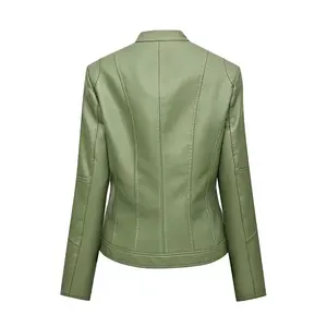 Veste en cuir pour femme à faible MOQ, nouvelle collection, haute qualité - Product Image 3