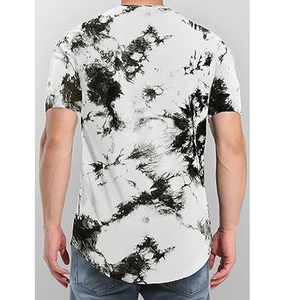T-shirt pour homme en coton premium épais, style rétro vintage, imprimé graphique hip-hop urbain, effet délavé et vieilli - Product Image 3