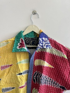 Handmade Kantha Reversible <b>Quilted</b> Short <b>Jacket</b> Patchwork Women's Boho Vintage Coat - Product Image 6