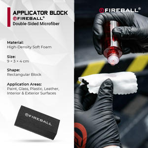 Bloc applicateur en mousse Fireball, tampon en mousse souple de qualité supérieure pour l'application de cire, de produits d'étanchéité et de revêtements, réduit les traces et l'application irrégulière - Product Image 3