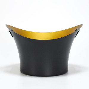 Cubetas de Champán de Acero Inoxidable Chapadas en Oro de Lujo Personalizadas, Enfriador de Metal de 9L para Cerveza, Vino y Hielo, para Enfriar Vino - Product Image 5