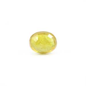 Natural Yellow Sapphire 6.4 Carat Faceted Loose Gemstone 11mm for Fine Jewelry - Product Image 2