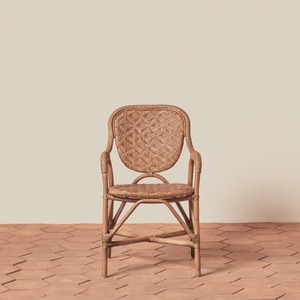 Silla de Comedor de Ratán Tejida a Mano de Primera Calidad con Reposabrazos, Estilo Francés, para Cafetería, Restaurante, Hotel, Resort - Product Image 6