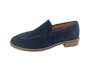 Mocasines de Hombre Color Azul Marino, Punta Redonda, Transpirables, con Entresuela de EVA y Suela de Goma, para Oficina y Trabajo, Color Oliva - Product Image 3