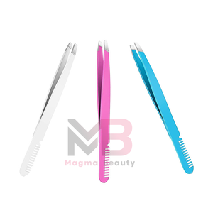 Pinzas de Precisión Quirúrgicas de Acero Inoxidable Ecológicas de Lujo Personalizadas Profesionales Premium con Punta Ultrafina Integrada para Cejas - Product Image 2