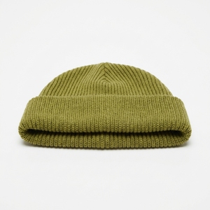 Gorro de Punto Acanalado de Color Sólido Unisex, Verde Oliva, 100% Acrílico, Tejido a Mano, Gorro Casual de Invierno para Unisex, Hecho en Pakistán - Product Image 4