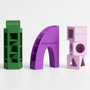 Expositor Comercial Moderno de PVC para Suelo, Personalizado para Supermercados, Comercios y Stands de Exhibición - Ecológico y Resistente - Product Image 2