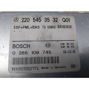 Module de commande ESP d'occasion pour Classe S 2002-2009, OEM 2205453532 - Product Image 4